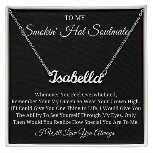 Custom Name Necklace with Message Card