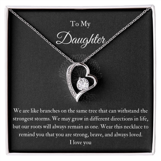 Forever Knot Necklace To My Daughter Life