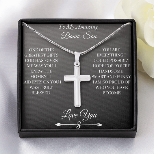 Stainless Cross Necklace Bonus Son