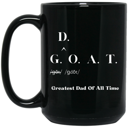 G. O. A. T Black Mug