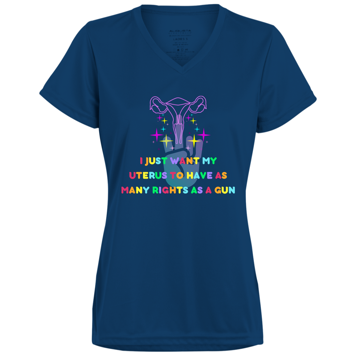 Ladies’ Moisture-Wicking V-Neck Tee