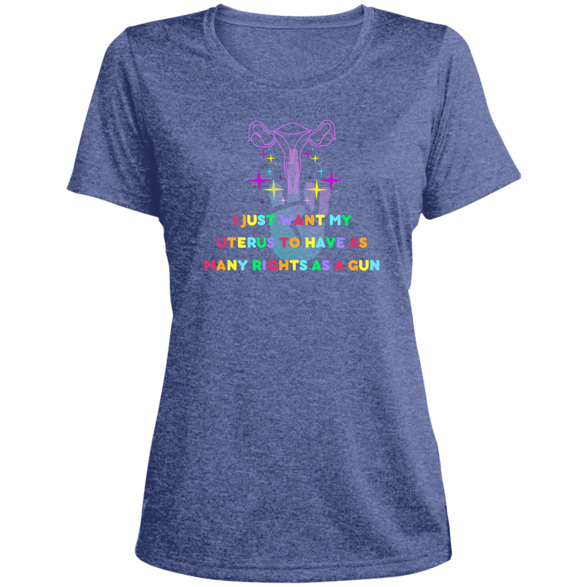 Ladies' Heather Scoop Neck Performance Tee