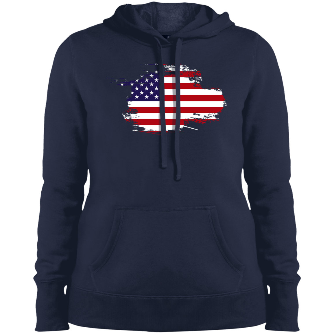 Ladies' Flag Pullover Hooded Sweatshirt