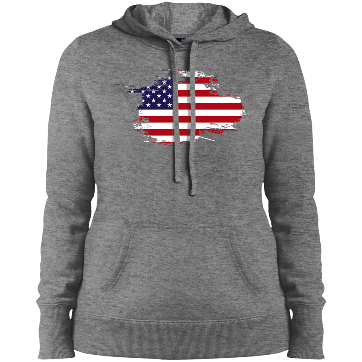 Ladies' Flag Pullover Hooded Sweatshirt