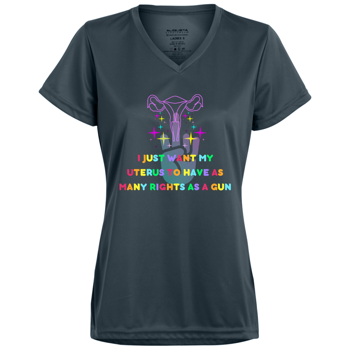 Ladies’ Moisture-Wicking V-Neck Tee