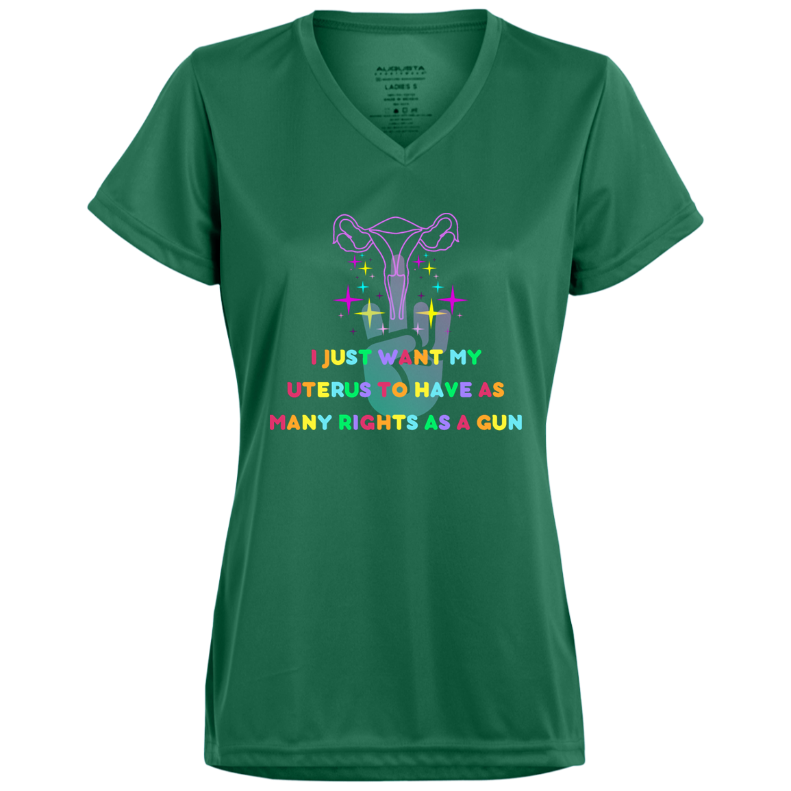 Ladies’ Moisture-Wicking V-Neck Tee