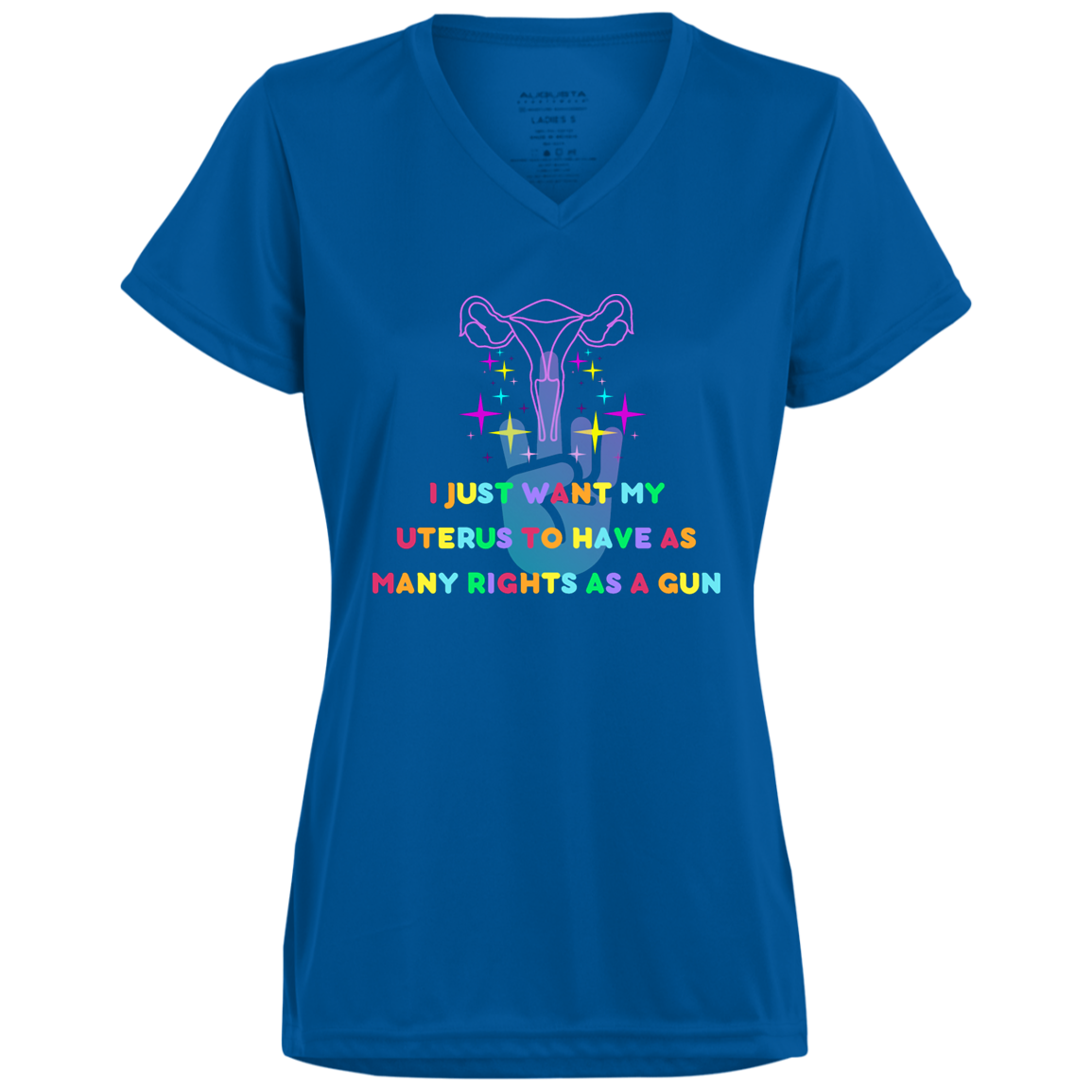 Ladies’ Moisture-Wicking V-Neck Tee