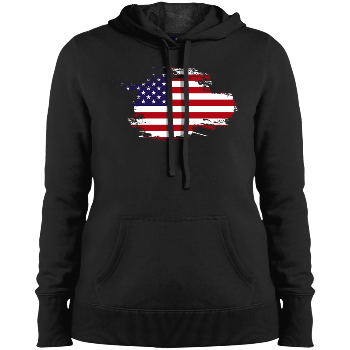 Ladies' Flag Pullover Hooded Sweatshirt