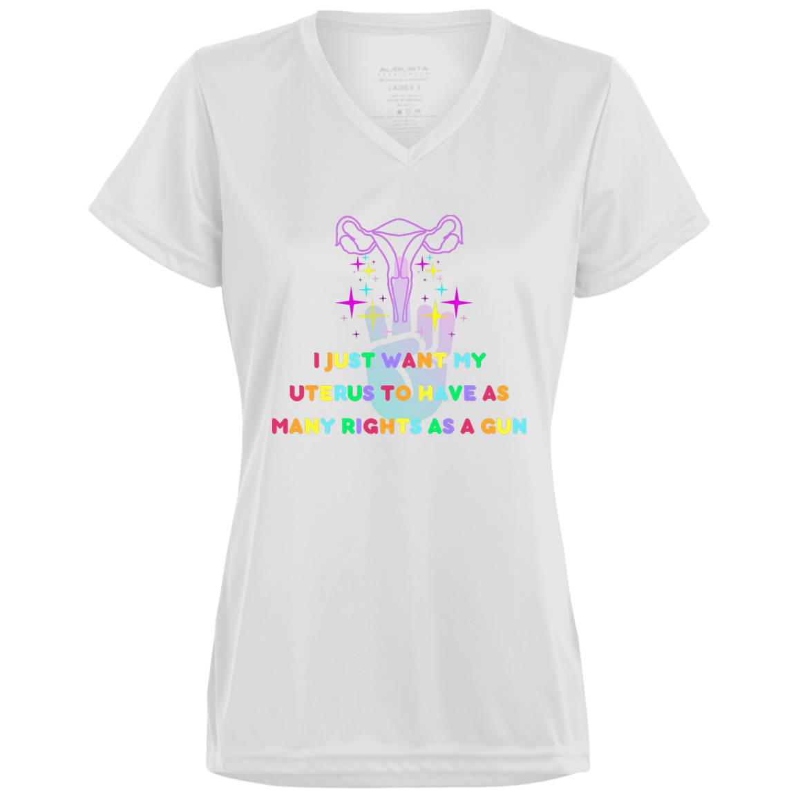 Ladies’ Moisture-Wicking V-Neck Tee