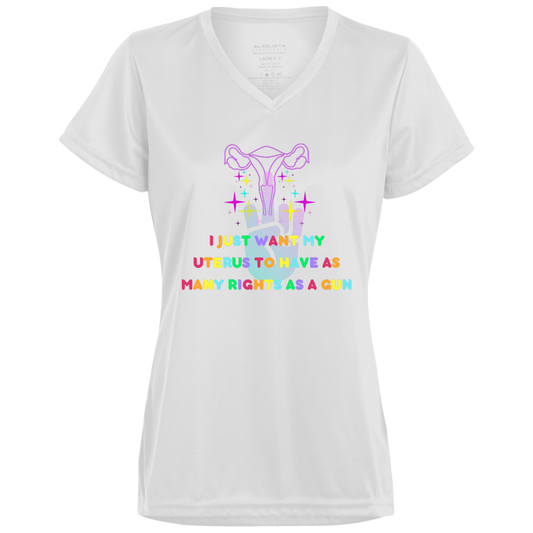 Ladies’ Moisture-Wicking V-Neck Tee