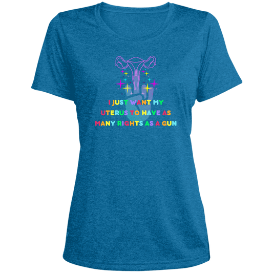 Ladies' Heather Scoop Neck Performance Tee