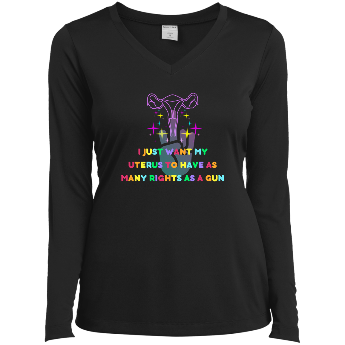 Ladies’ Long Sleeve Performance V-Neck Tee