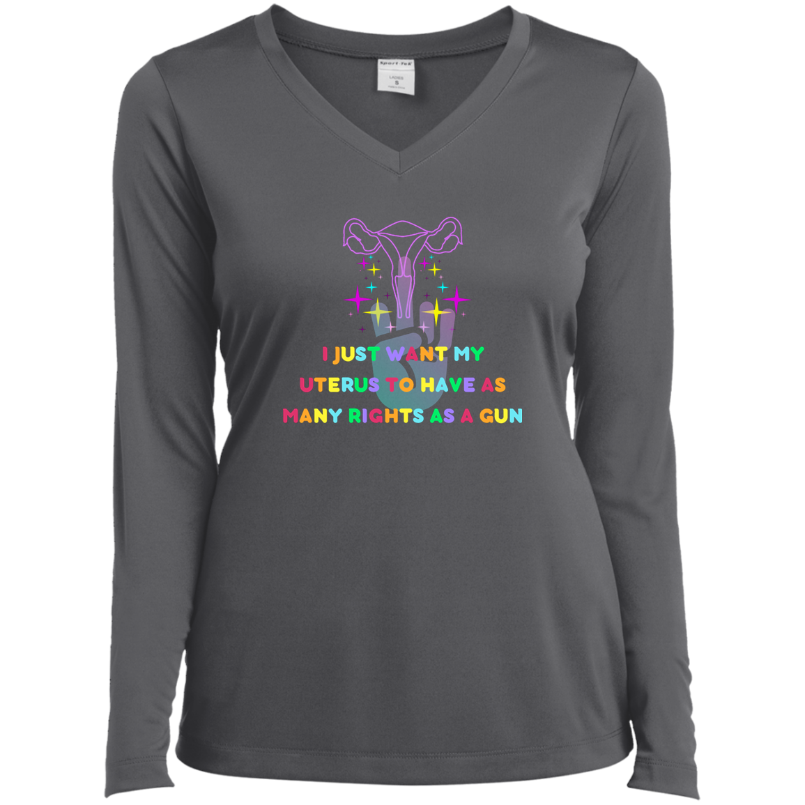 Ladies’ Long Sleeve Performance V-Neck Tee