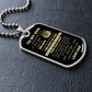 DOG TAG TO MY SON FROM DAD GOLD