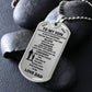 Dog Tag To My Son Love Dad