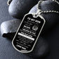 DOG TAG TO MY SON LOVE DAD