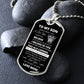 DOG TAG TO MY SON LOVE MOM