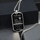 Dog Tag To My Son From Mom Silver