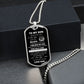 DOG TAG TO MY SON LOVE DAD