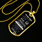 DOG TAG TO MY SON LOVE DAD