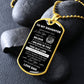 DOG TAG TO MY DAUGHTER FROM DAD
