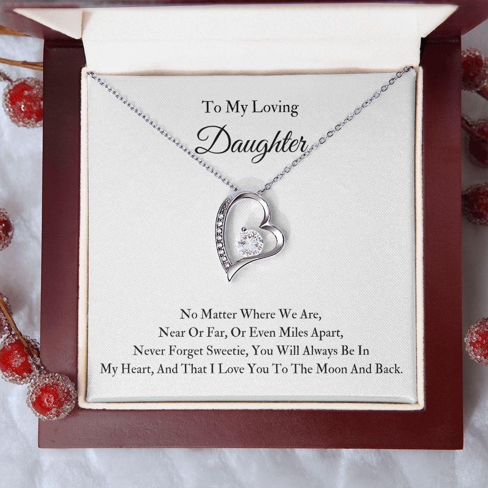 Forever Love Necklace To My Loving Daughter