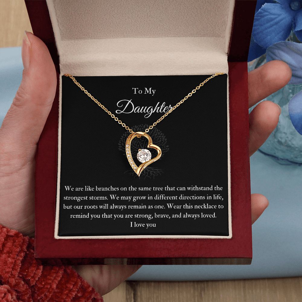 Forever Knot Necklace To My Daughter Life