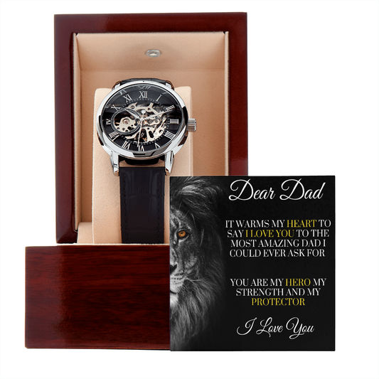 Men's Openwork Watch Dad