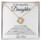 Love Knot Necklace My Beautiful Daughter