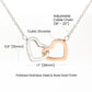 Interlocking Hearts Necklace Granddaughter