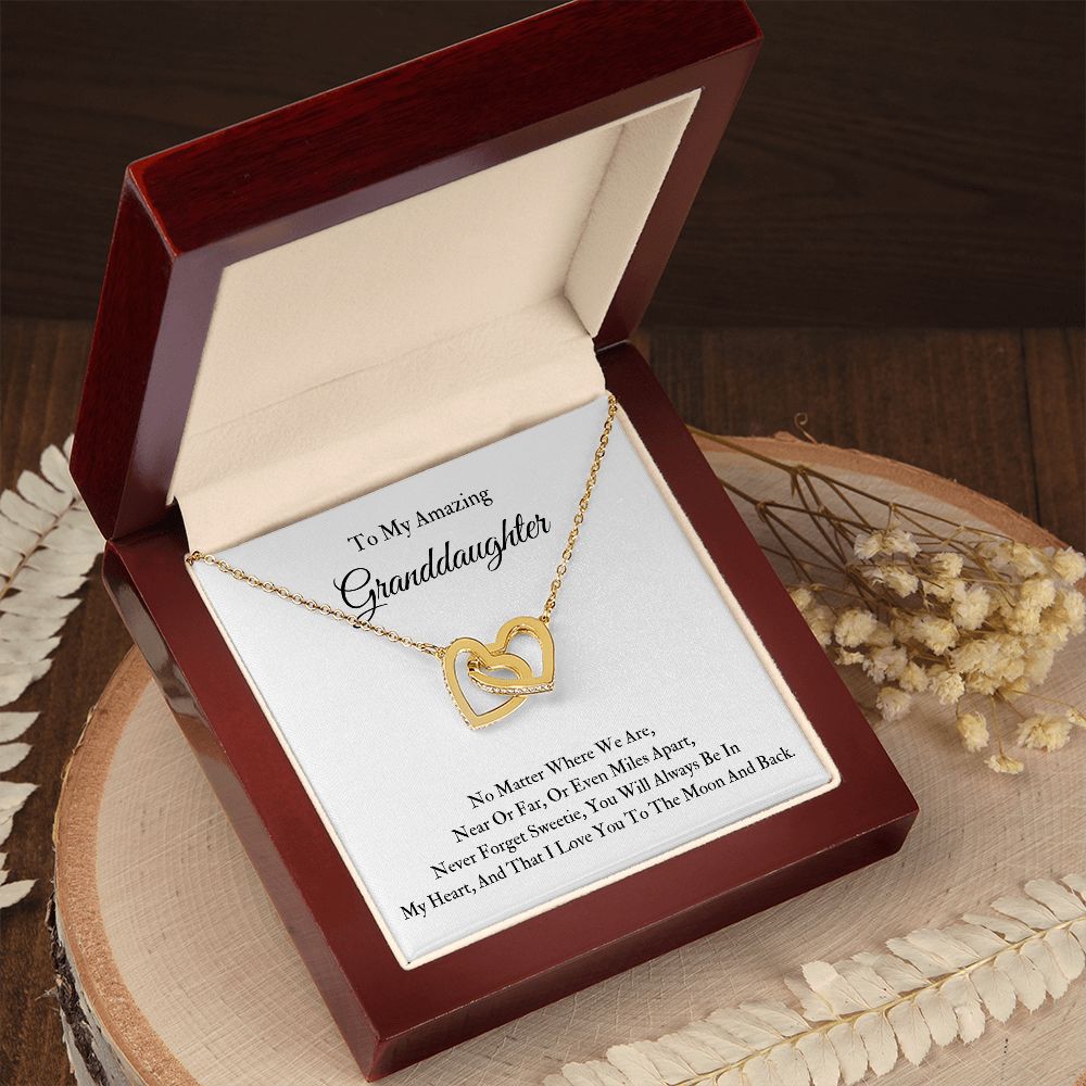 Interlocking Hearts Necklace Granddaughter