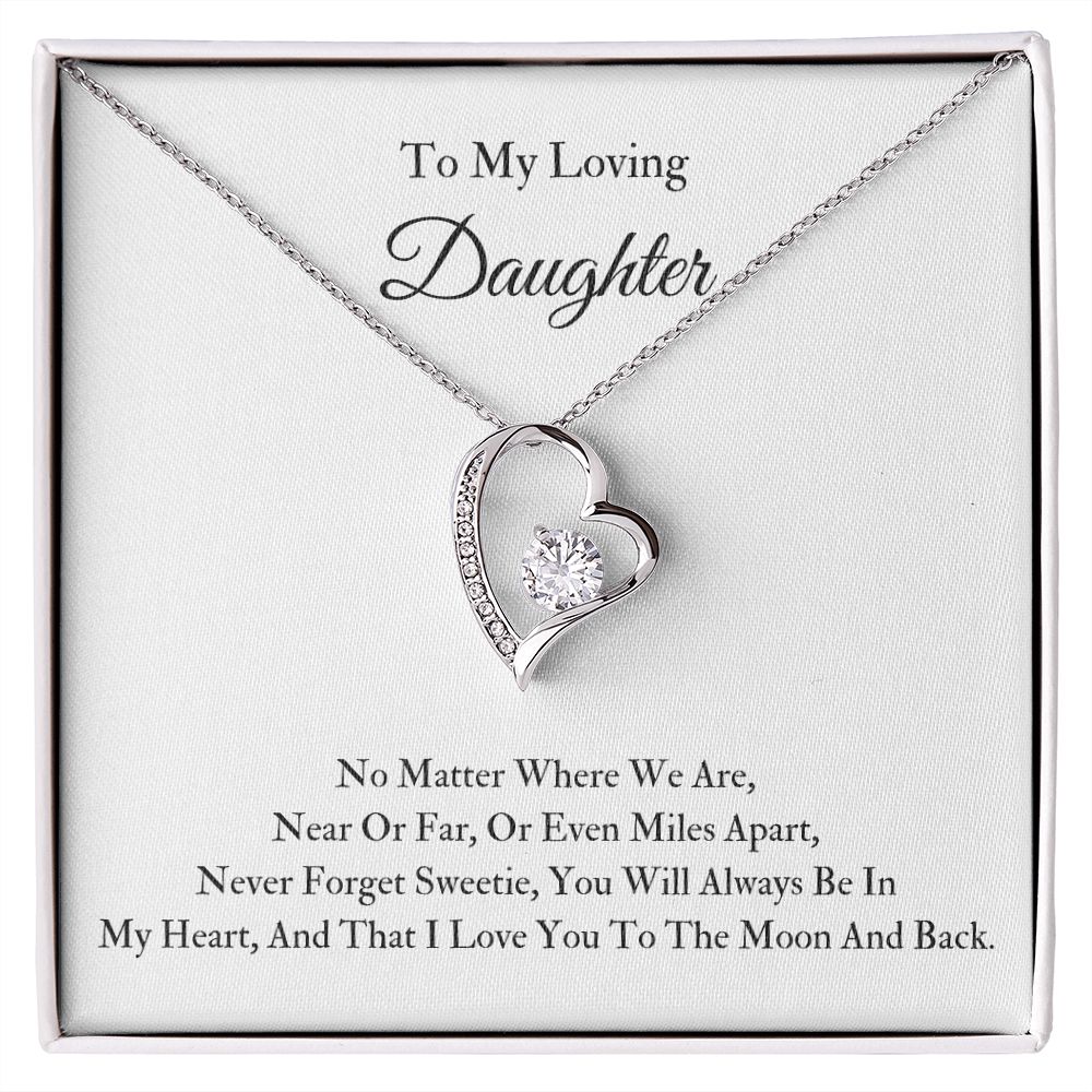 Forever Love Necklace To My Loving Daughter