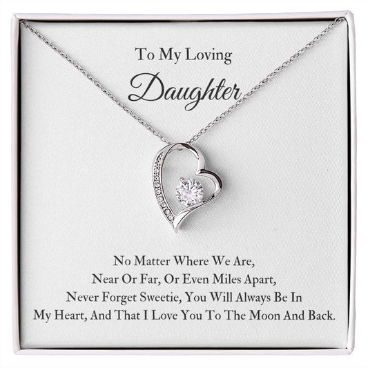 Forever Love Knot Necklace To My Loving Daughter