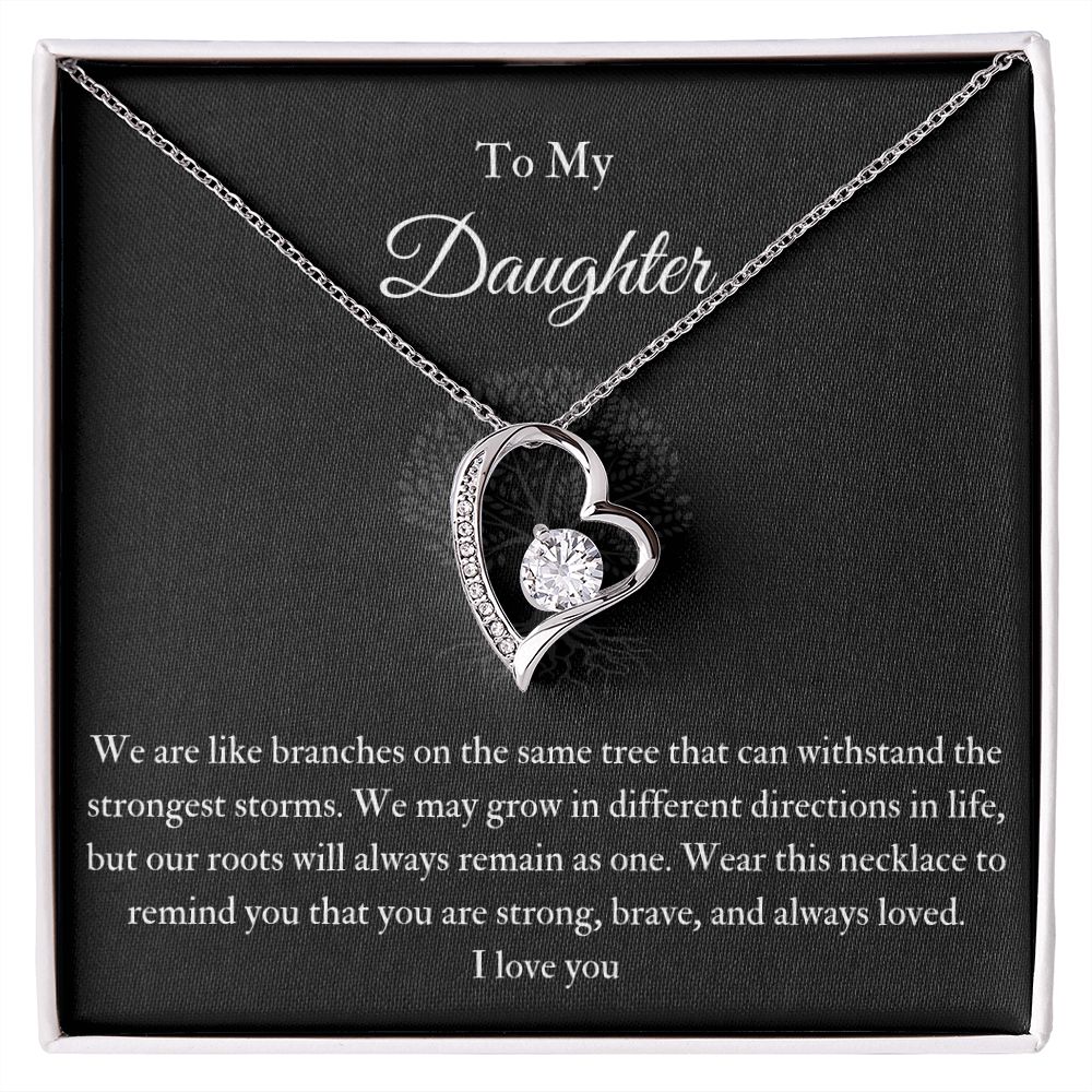 Forever Knot Necklace To My Daughter Life