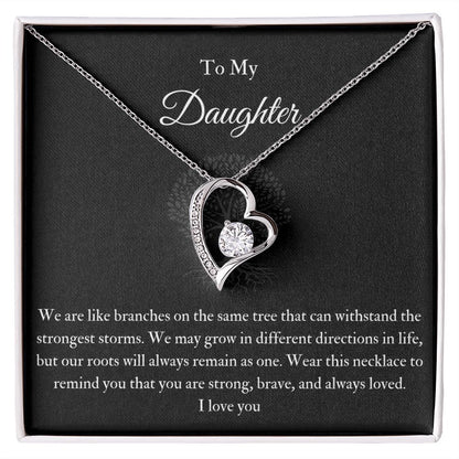 Forever Knot Necklace To My Daughter Life