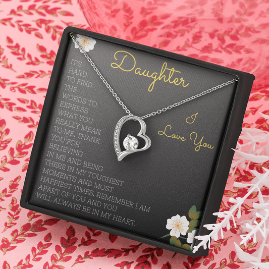 Whit Gold Forever Love Necklace