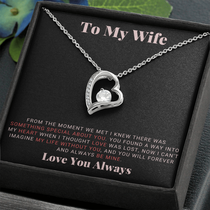 To My Wife - Forever Love Necklace - Hindi Message Card – The Rubaru