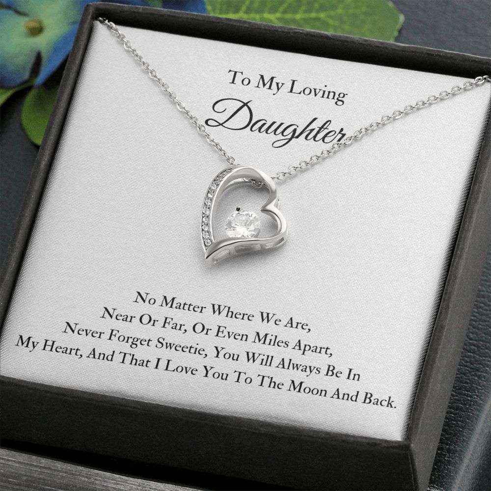 Forever Love Necklace To My Loving Daughter
