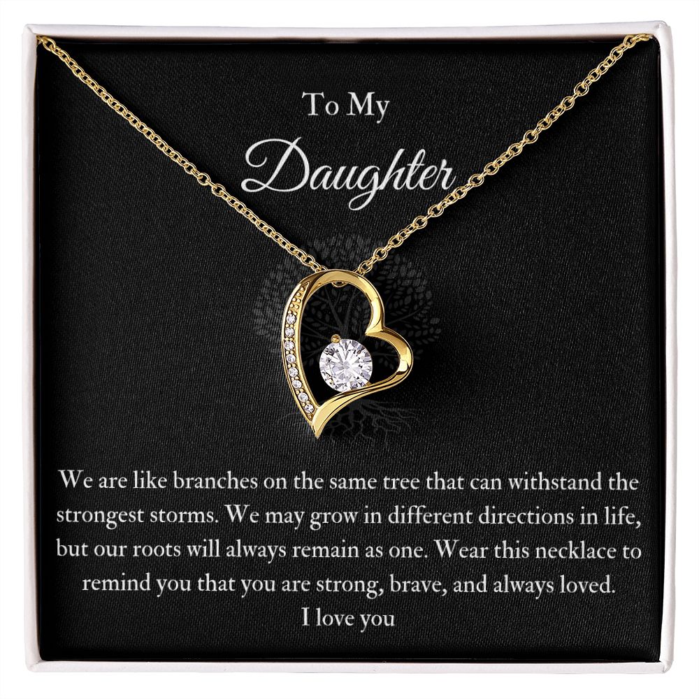 Forever Knot Necklace To My Daughter Life