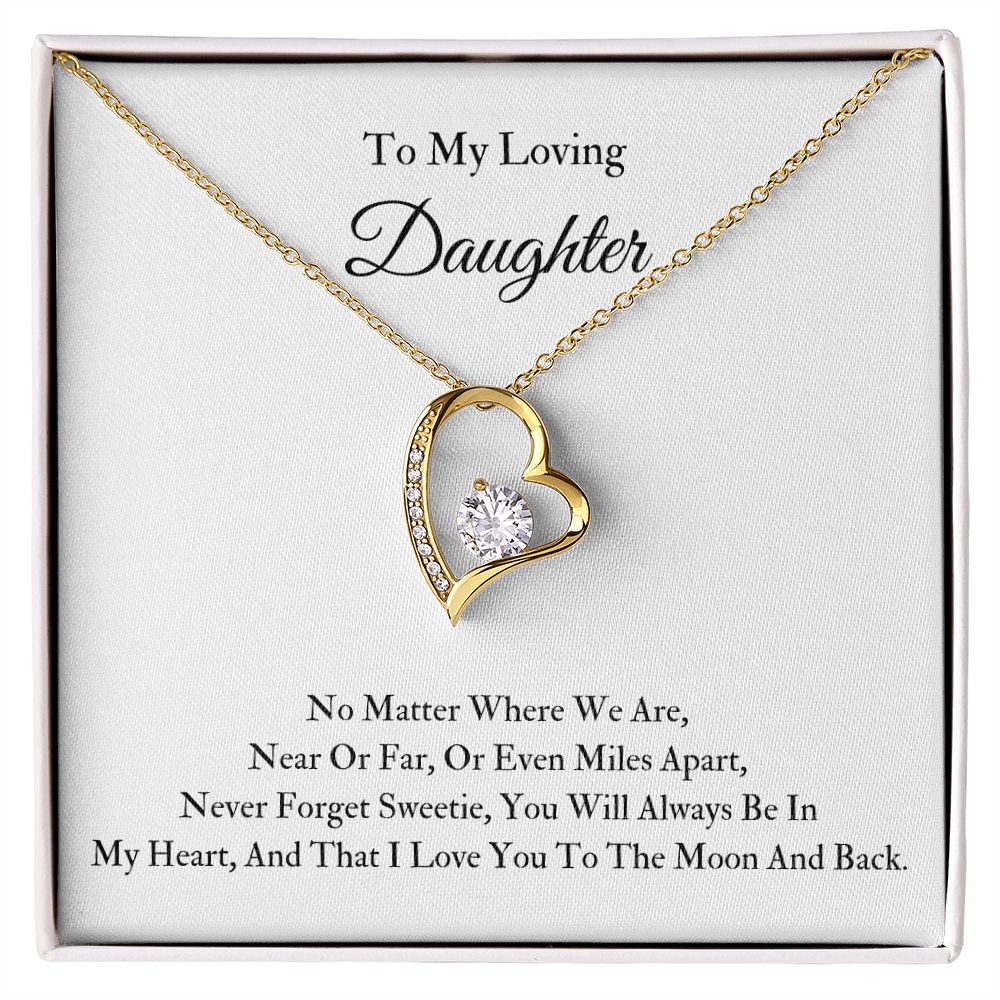 Forever Love Necklace To My Loving Daughter